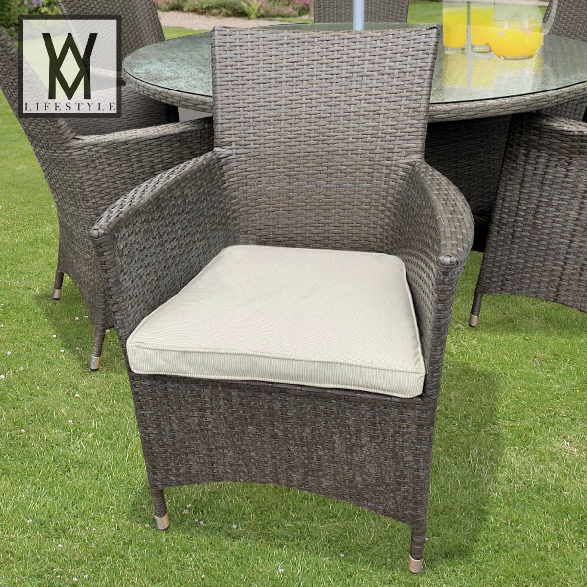 4 Seat Rattan Weave Dining Set